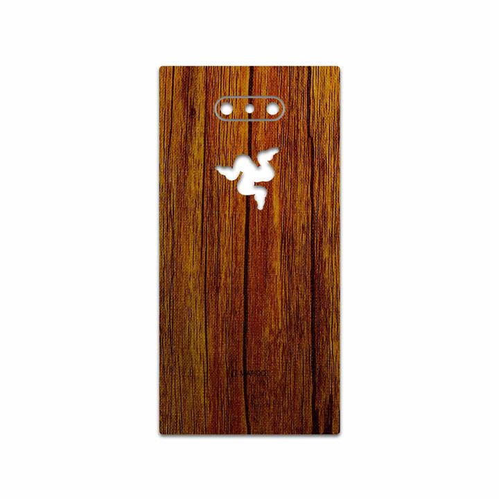 برچسب پوششی ماهوت مدل Orange-Wood مناسب برای گوشی موبایل ریزر Phone 2 MAHOOT Orange-Wood Cover Sticker for Razer Phone 2